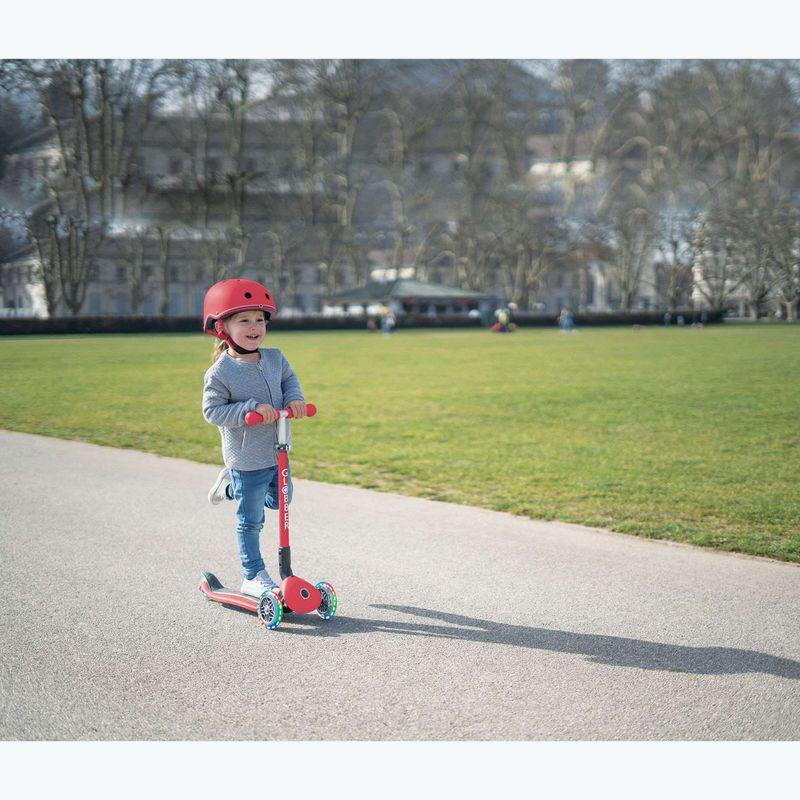 Kinderhelm Globber Elite Lights new red racing 10