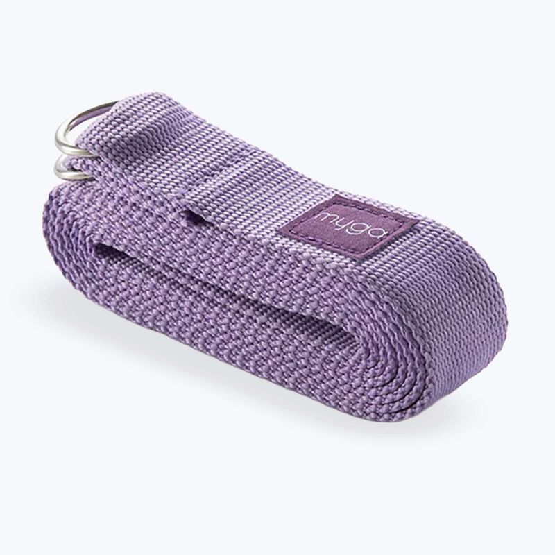 Yoga-Set Myga Chakra Yoga Set mat + block + purple strap 8