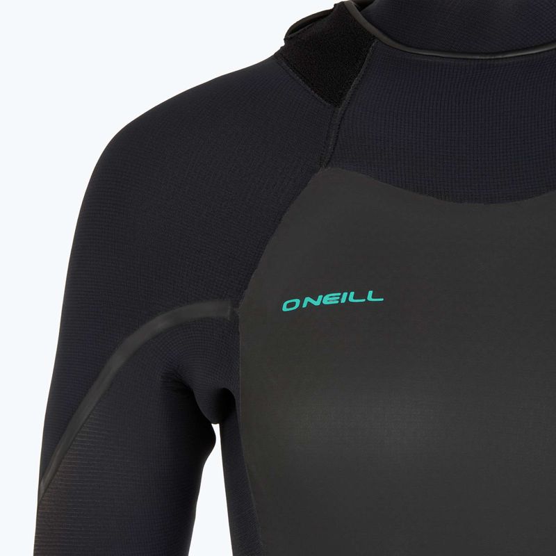 Women's O'Neill Psycho Tech 5/4+ Back Zip Full Schwarz Neopren Schaumstoff 4