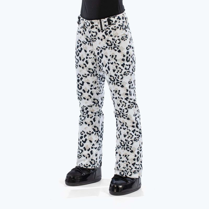 Damen Skihose Surfanic Glow Animal Camo white 3