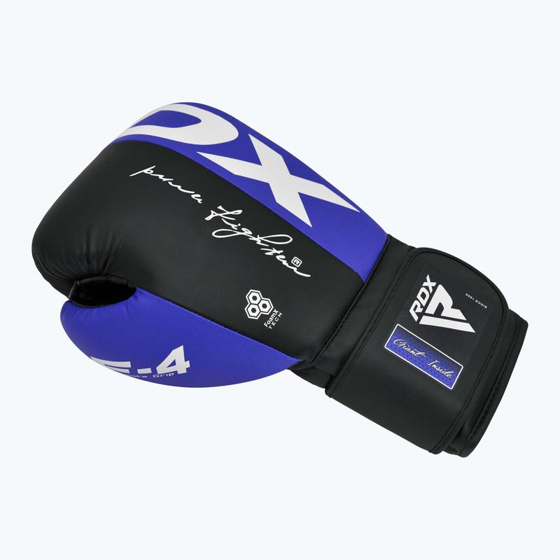 RDX REX F4 blau/schwarz Boxhandschuhe 3