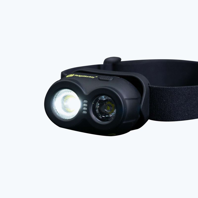 Stirnlampe RidgeMonkey VRH15X USB Rechargeable Headtorch schwarz RM HT15X 2