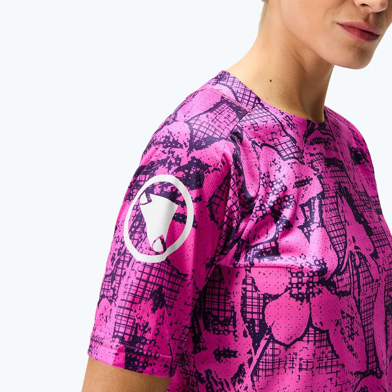 Frauen Radfahren Trikot Endura Grid Floral Ltd W rosa Pop 6