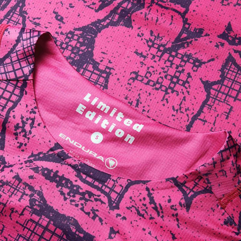 Frauen Radfahren Trikot Endura Grid Floral Ltd W rosa Pop 9
