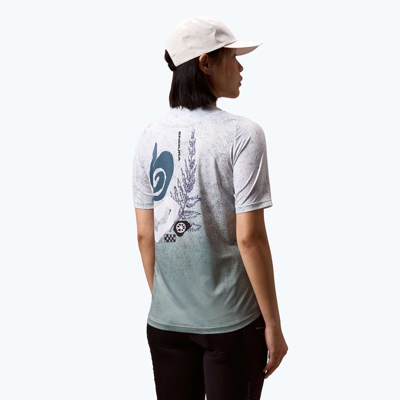 Radtrikot Damen Endura Singletrack Print W aero blue 4
