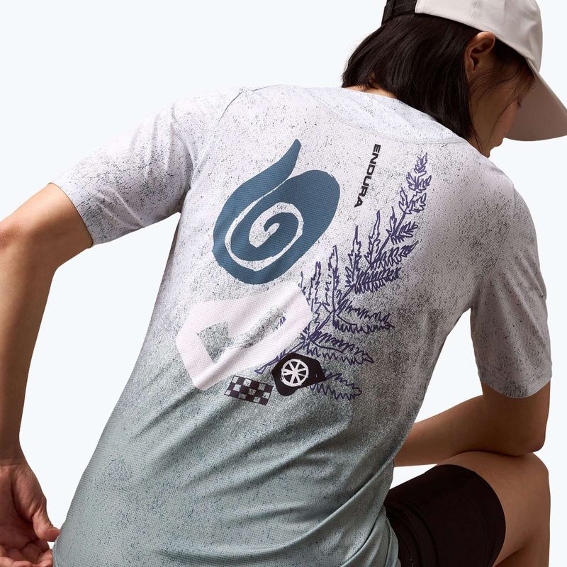 Radtrikot Damen Endura Singletrack Print W aero blue 6