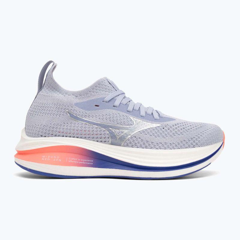 Mizuno Neo Zen Damen Laufschuhe Isländisch Blau/Silber/Striking Koralle 2