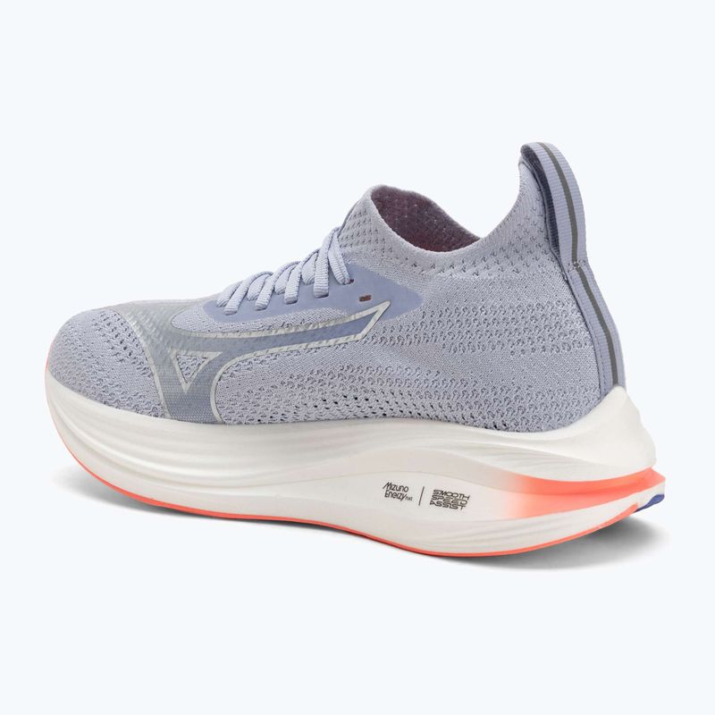 Mizuno Neo Zen Damen Laufschuhe Isländisch Blau/Silber/Striking Koralle 3