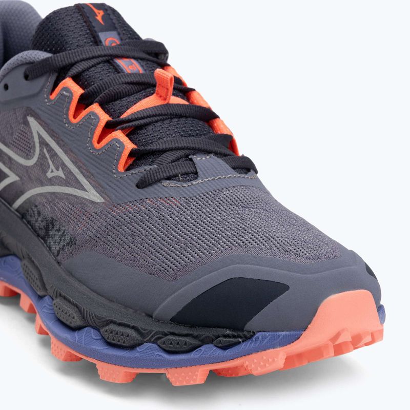 Damen Laufschuhe Mizuno Wave Mujin 11 blau granit/silber/striking coral 7