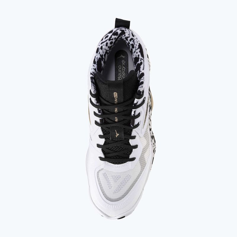 Volleyballschuhe Mizuno Wave Momentum Elite Mid white/black/gold 12