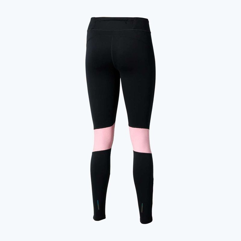 Damen-Laufleggings Mizuno Active Warmalite Long black/mauve 2