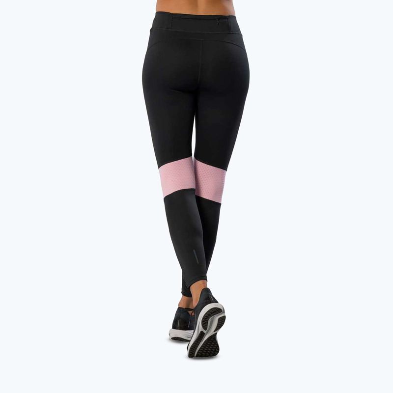 Damen-Laufleggings Mizuno Active Warmalite Long black/mauve 4