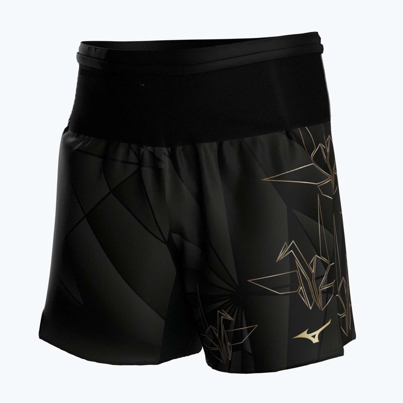 Herren-Laufshorts Mizuno Active Graphic Multi Pocket tan/orange 5