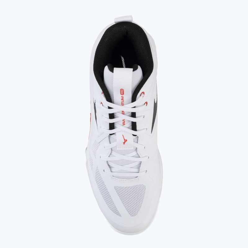 Volleyballschuhe Mizuno Wave Momentum Pro Mid white/black/fiery red 5