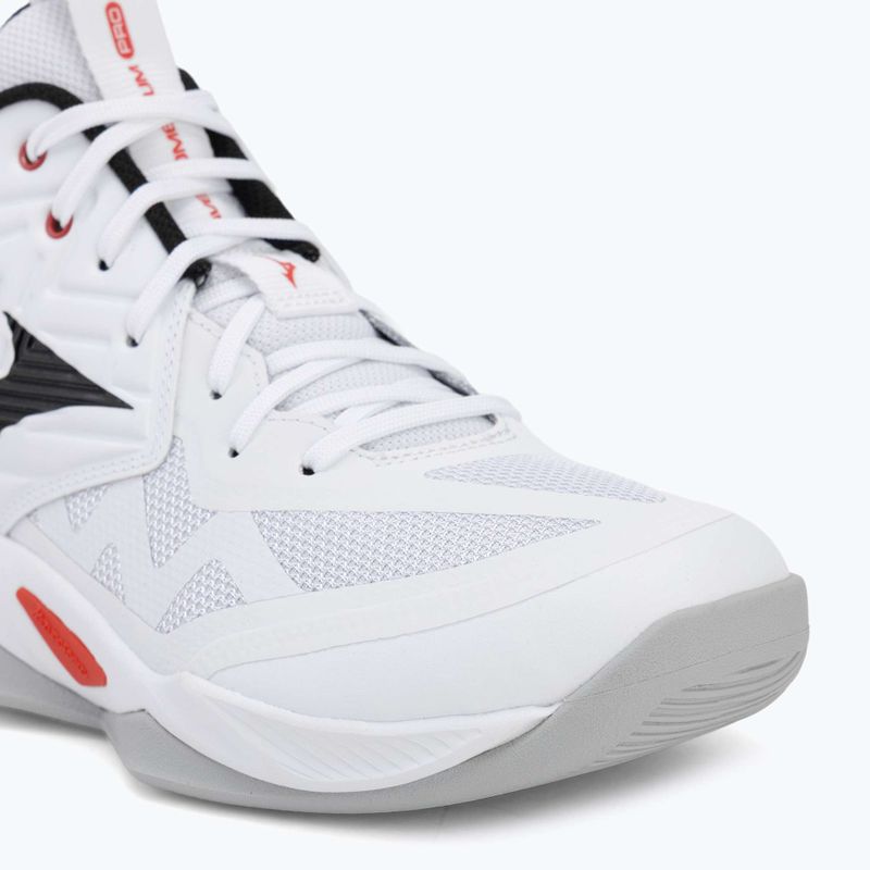 Volleyballschuhe Mizuno Wave Momentum Pro Mid white/black/fiery red 7