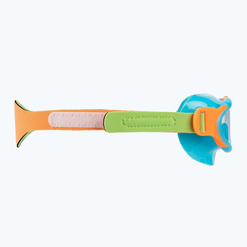 Speedo Sea Squad Kinderschwimmmaske Jr azurblau/fluo grün/fluo orange/klar 3