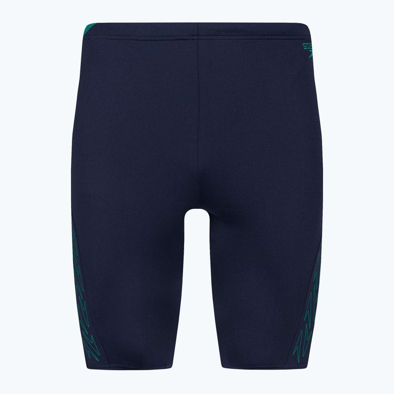 Speedo Hyper Boom Splice Herren Badehose navy/grün 6