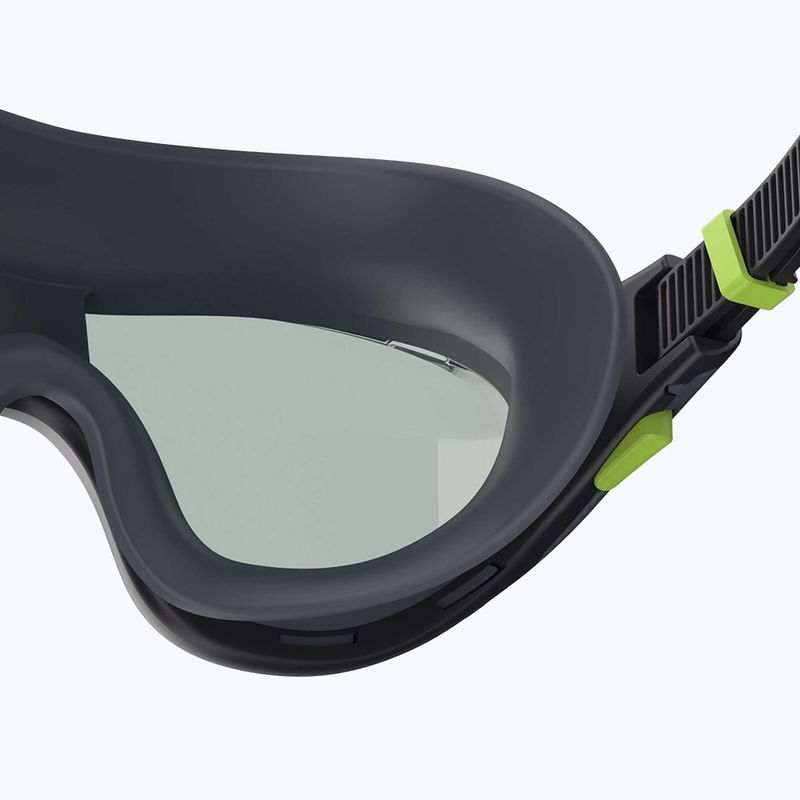 Speedo Biofuse 2.0 schwarz / Stahl Schwimmmaske 6