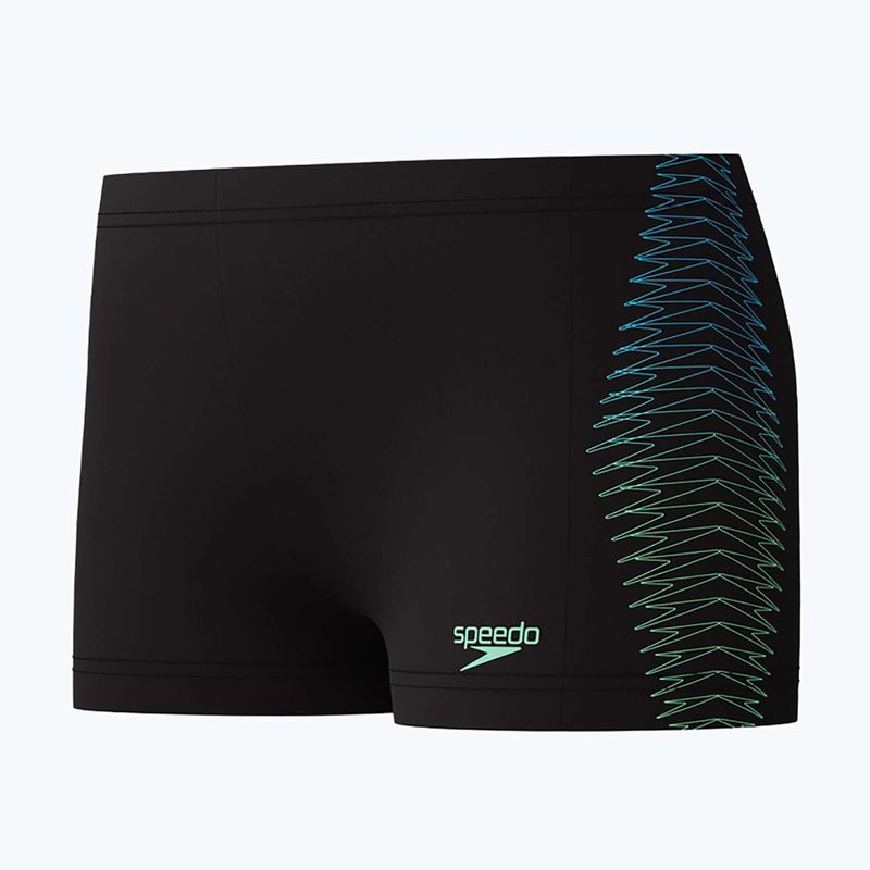 Badeshorts Kinder Speedo Plastisol Placement Aquashort black/alfalfa green 3