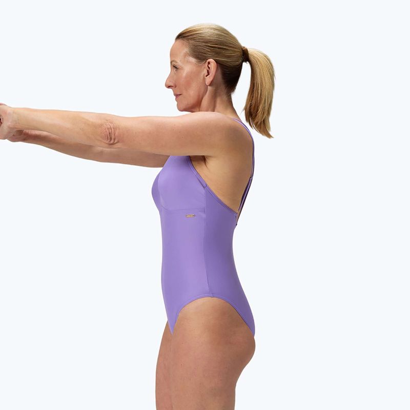 Speedo Shaping Strappy lila Nebel Frauen einteiliger Badeanzug 4
