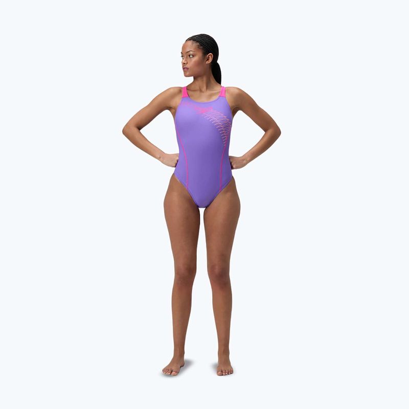 Einteiliger Badeanzug Speedo Medley Logo Medalist Indigo Glow 2