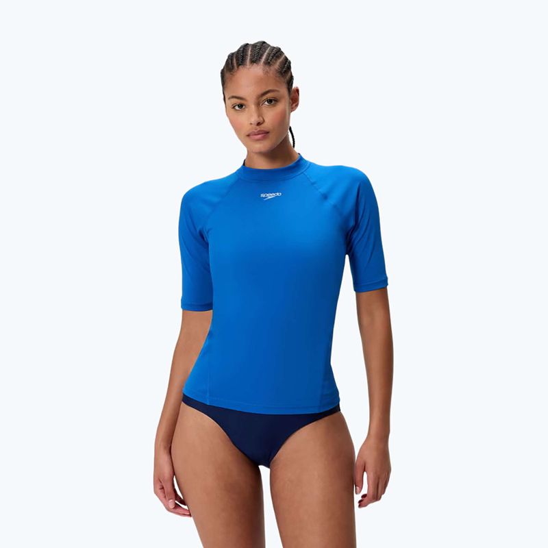 Damen-Schwimmshirt Speedo Endurance+ Rash Guard Turkish Sea
