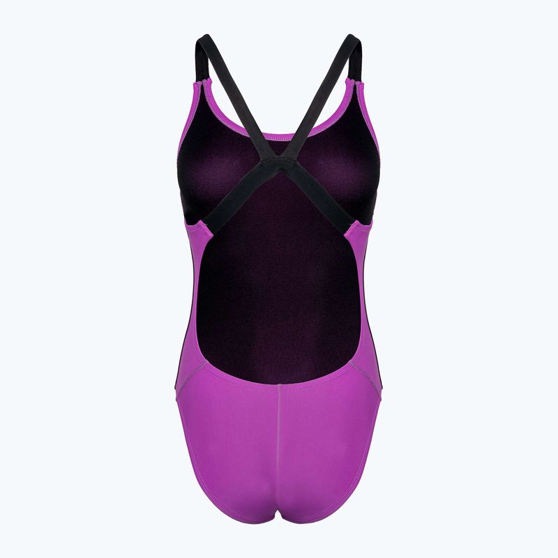 Einteiliger Badeanzug Nike Logo Tape Fastback fuchsia dream 2