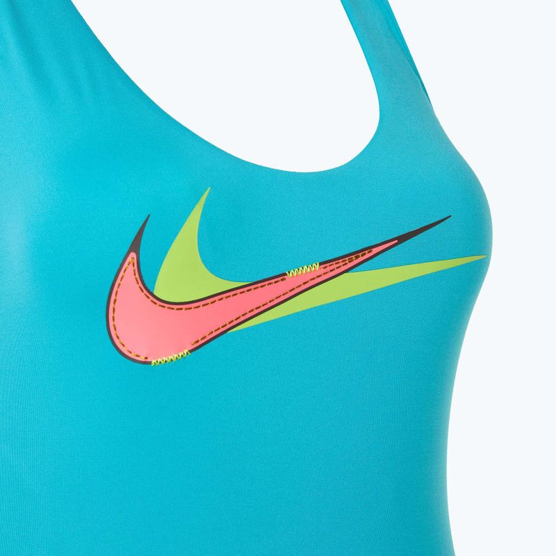Einteiliger Schwimmanzug Damen Nike Multi Logo Crossback dusty cactus 3