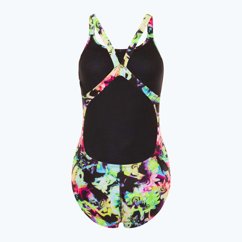 Einteiliger Schwimmanzug Damen Nike Hydrastrong Multi Print Fastback rainbow 2