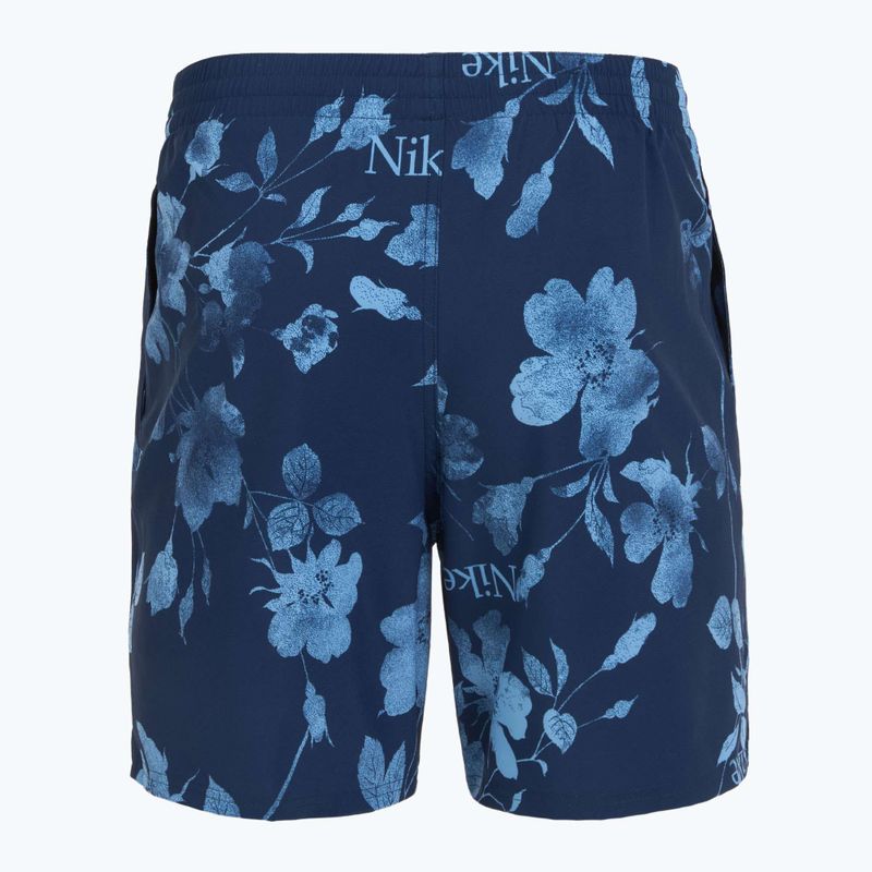 Herren Nike Fine Floral 7" Volley Badeshorts midnight navy 6