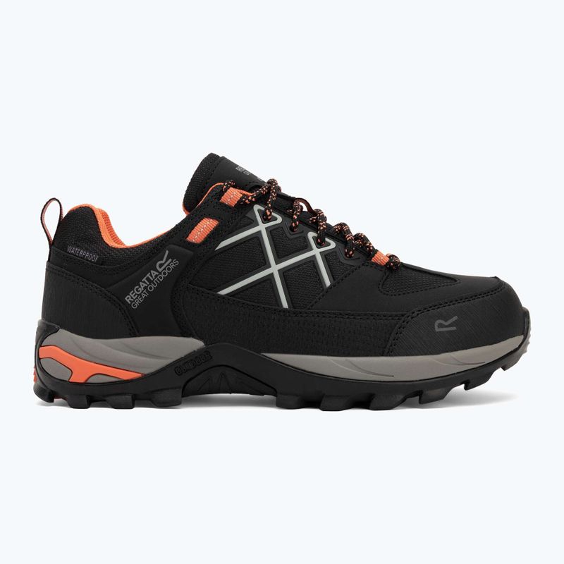 Damen-Trekkingstiefel REGATTA Samaris III Low schwarz/satsuma 2