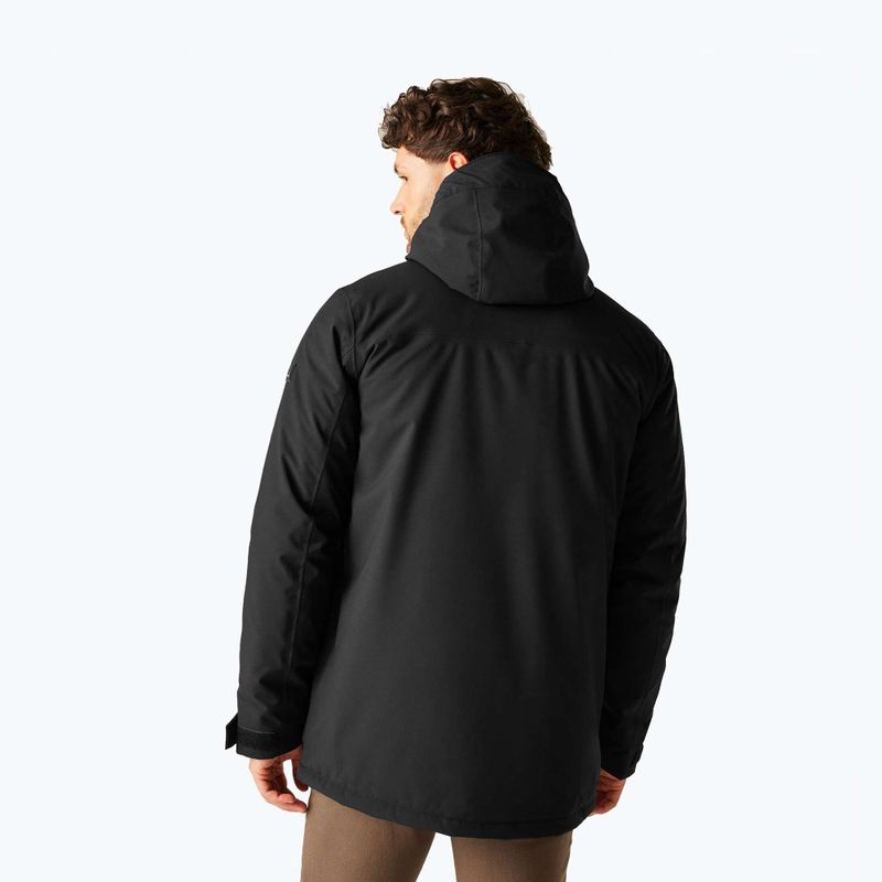 Herren-Regenjacke Regatta Balaton black/pumpkin spice 3