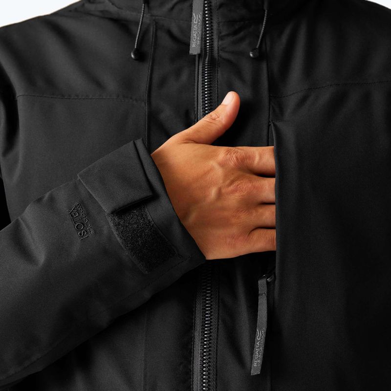 Herren-Regenjacke Regatta Balaton black/pumpkin spice 6