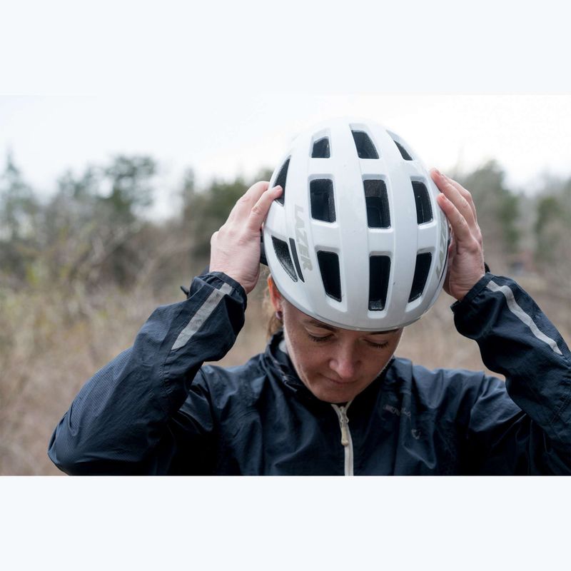 Fahrradhelm Lazer Codax KinetiCore + net matte full white 7