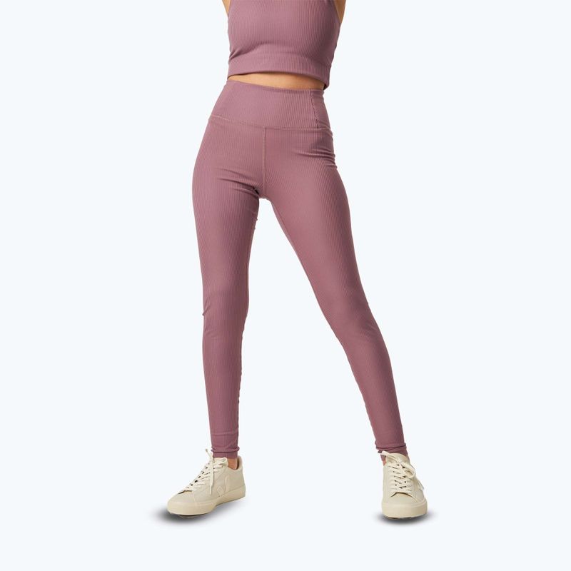 Trainingsleggings Damen Girlfriend Collective Rib pewter
