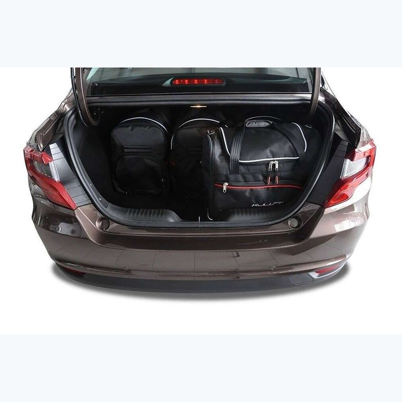 Gepäckträgertaschen-Set KJUST Fiat Tipo Limousine 2015+ 5 Stk black 15
