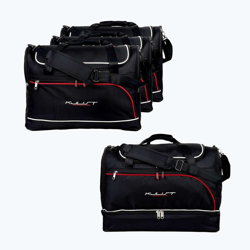 Gepäckträgertaschen-Set KJUST Volkswagen Golf Plus 2008-2012 4 Stk. Schwarz