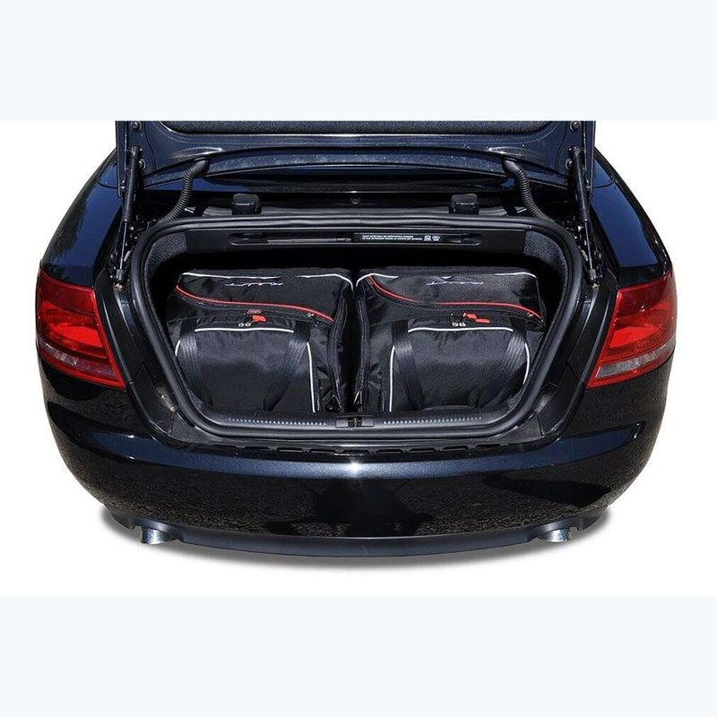 KJUST Kofferraumtaschen-Set Audi A4 Cabrio 2005-2009 4 Stück schwarz 15