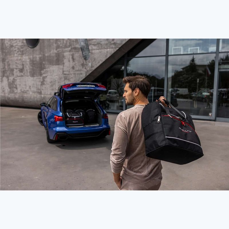 KJUST Kofferraumtaschen-Set Audi A4 Cabrio 2005-2009 4 Stück schwarz 20