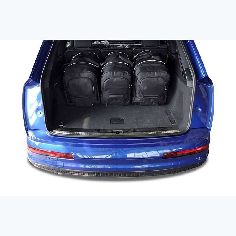 KJUST Audi Q7 Kofferraumtaschen Set 2015+ 5 Stück schwarz 19