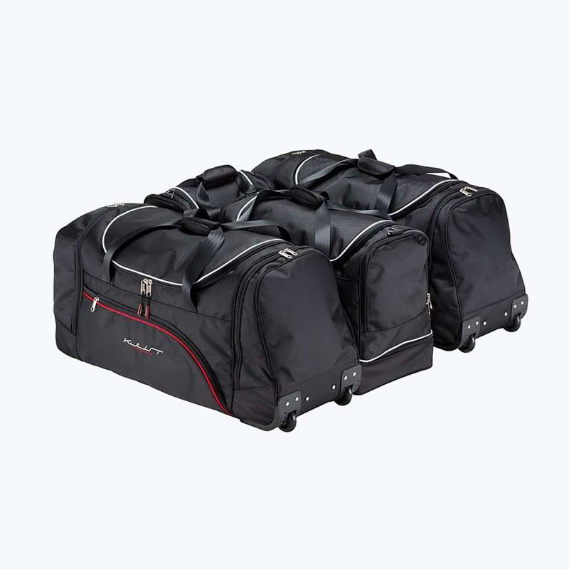 Gepäckträgertaschen-Set KJUST Peugeot 3008 2016+ 4 Stk. Schwarz 2