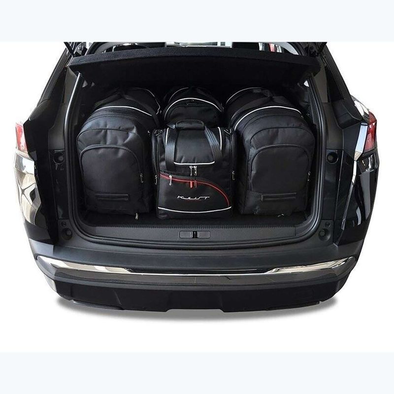 Gepäckträgertaschen-Set KJUST Peugeot 3008 2016+ 4 Stk. Schwarz 13