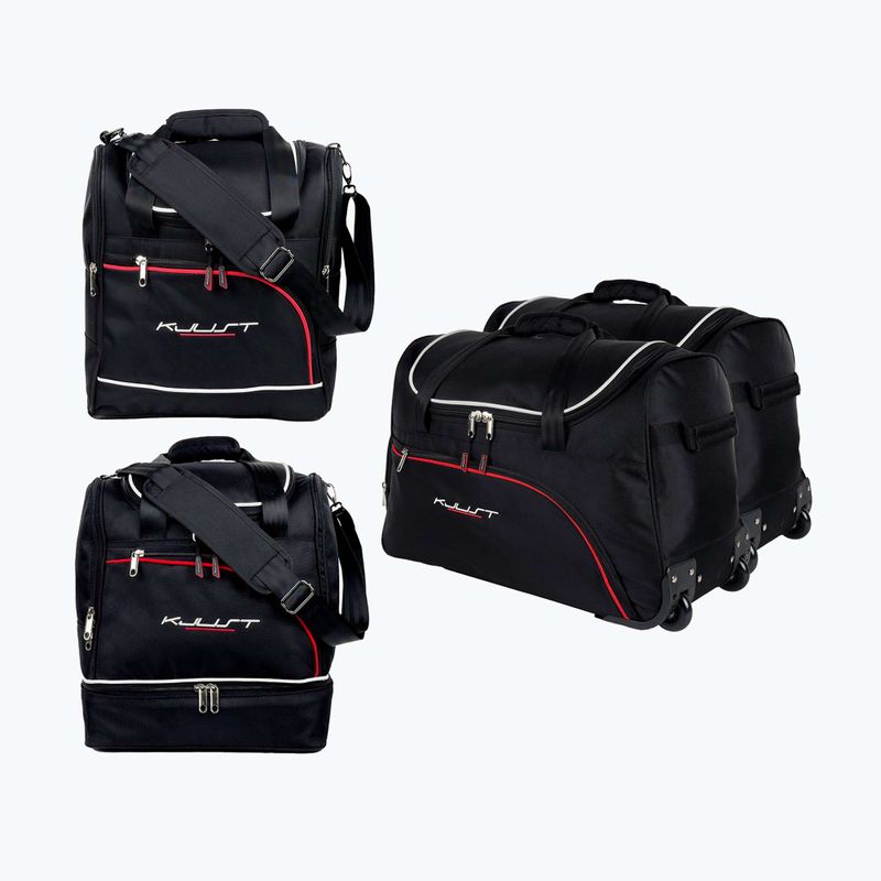 KJUST Audi Q2 Kofferraumtaschen-Set 2016+ 4 Stück schwarz