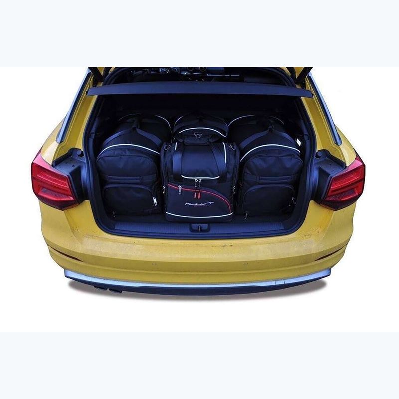 KJUST Audi Q2 Kofferraumtaschen-Set 2016+ 4 Stück schwarz 16