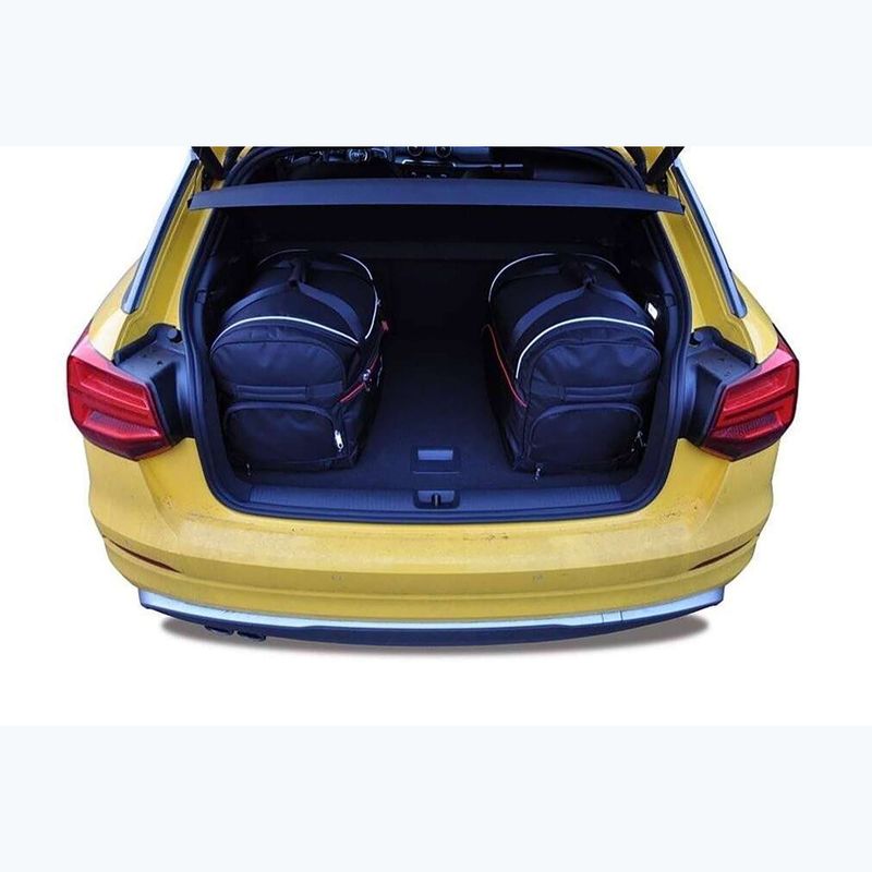 KJUST Audi Q2 Kofferraumtaschen-Set 2016+ 4 Stück schwarz 18