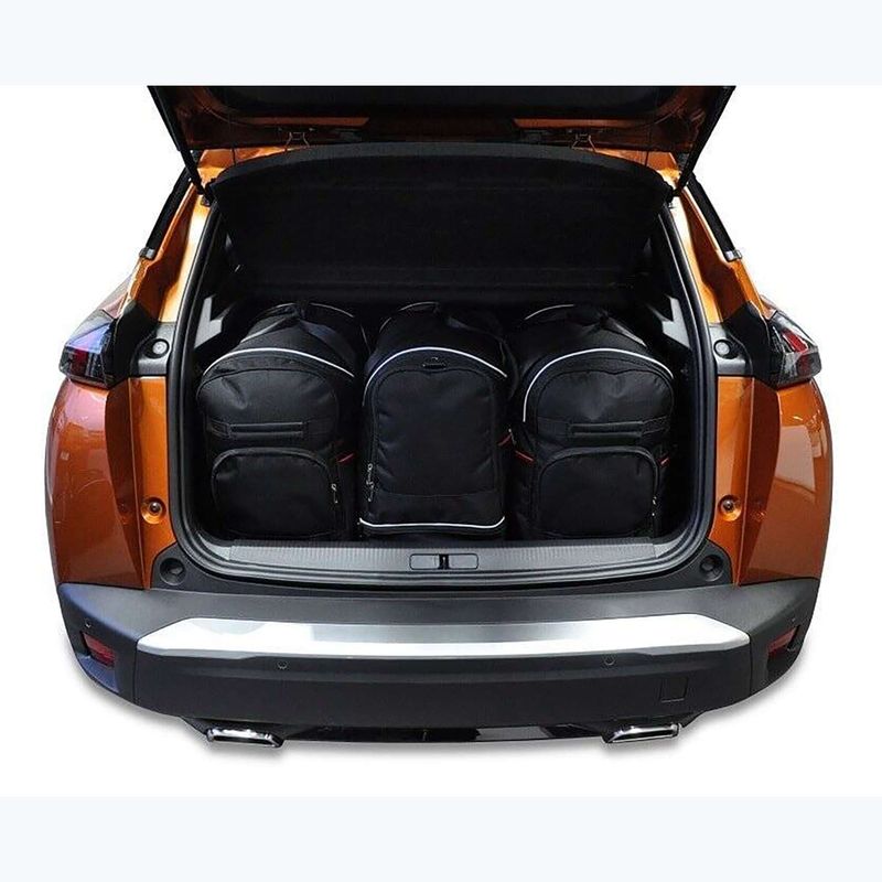 Gepäckträgertaschen-Set KJUST Peugeot 2008 2019+ 3 Stk. Schwarz 10