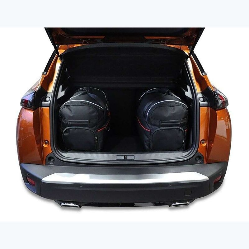 Gepäckträgertaschen-Set KJUST Peugeot 2008 2019+ 3 Stk. Schwarz 11