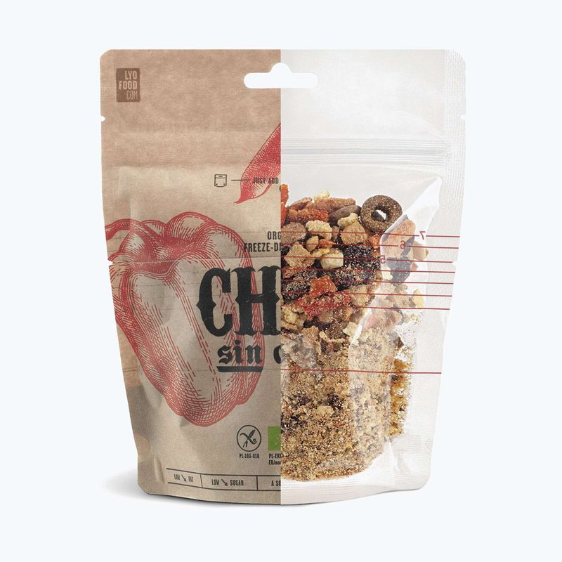 Gefriergetrocknete Lebensmittel LYOFOOD Eko Chili sin Carne 270 g 2