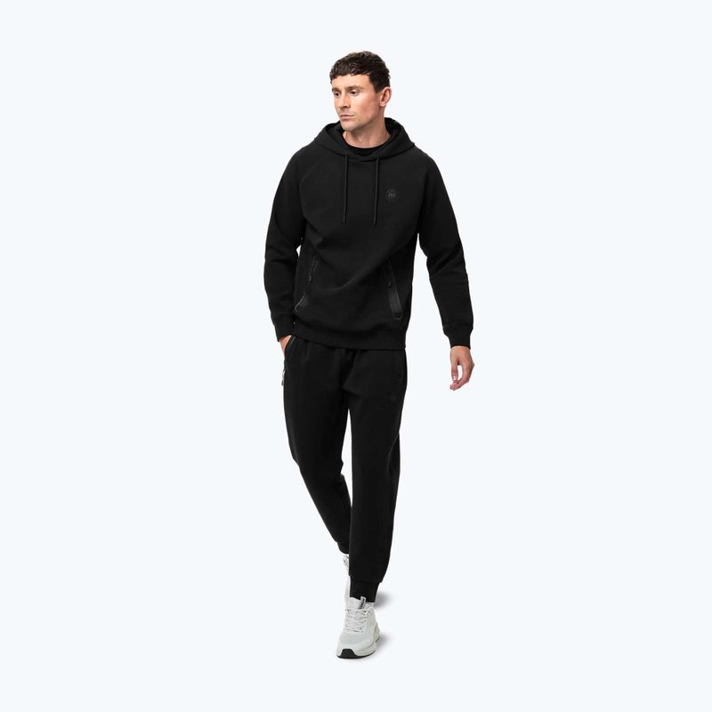 Herren Pitbull Dogwood Sweatshirt mit Kapuze schwarz 2