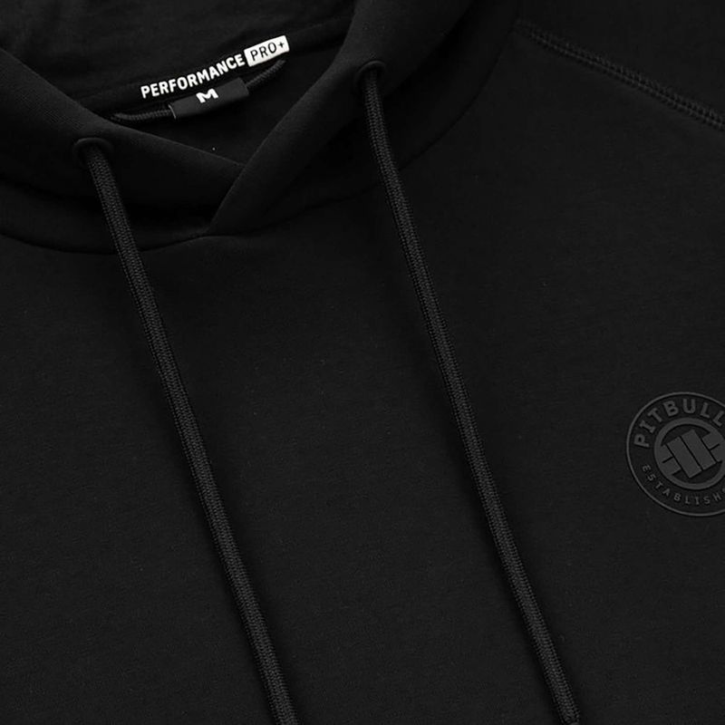 Herren Pitbull Dogwood Sweatshirt mit Kapuze schwarz 6